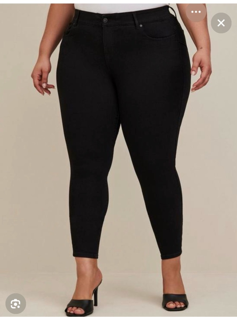 Torrid Plus Size Black High-Rise Skinny Jeans Runs Small Closer To Size 12